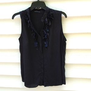 ELIE TAHARI SLEEVELESS SILK BLOSE